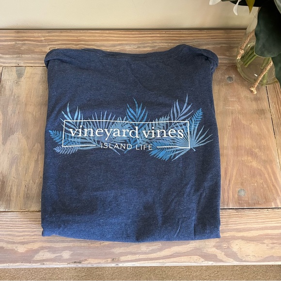 Vineyard Vines Men's Blue Pocket T-Shirt - Picture 1 of 7